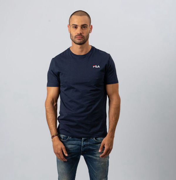 Fila Noose Men's T-Shirts - Navy,NZ 41-90521